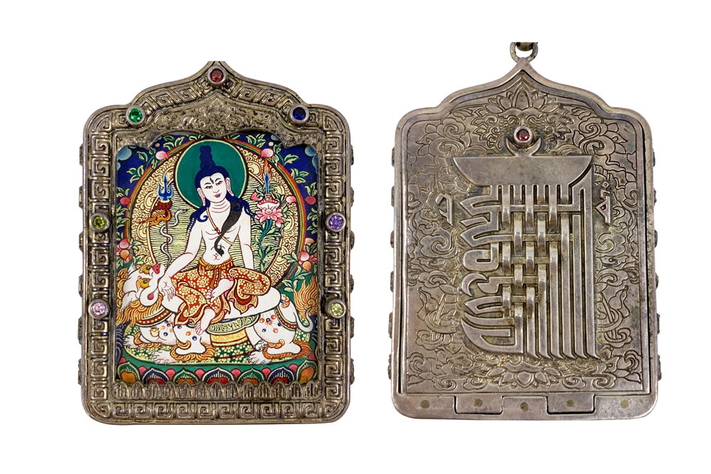 清晚期-獅吼觀音唐卡